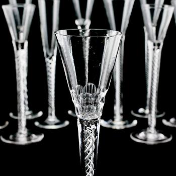 SNAPSGLAS, 10 st, snarlika, 1900-tal.