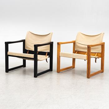 Karin Mobring, two "Diana" armchairs, IKEA, Sweden, 1970's.