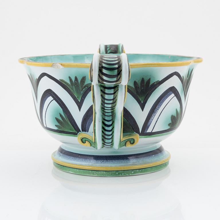 Arthur Percy, skål, flintgods, Swedish Grace, Gefle, 1920/30-tal.
