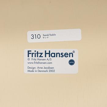 Arne Jacobsen, six 'Series 7' chairs from Fritz Hansen,dated 2002.