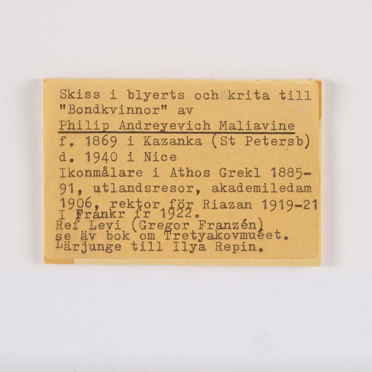 Philip Andreevich Maliavin, Peasant women.