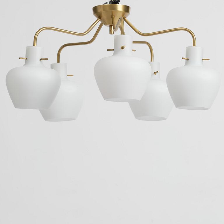 Hans Bergström, a ceiling lamp model 136/5, ateljé Lyktan, Åhus, 1940s.