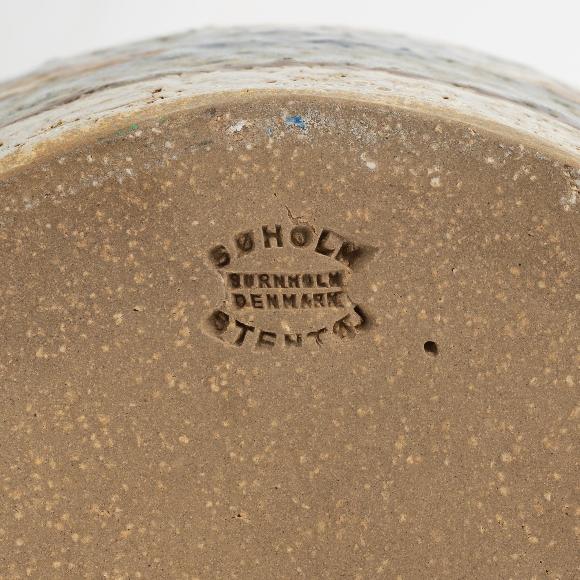 A large stoneware vas, Søholm, Denmark.