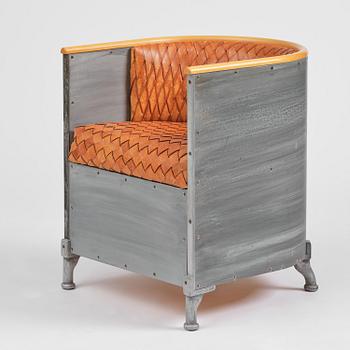 Mats Theselius, an "Aluminiumfåtölj" armchair, ed. 66/200, Källemo, Värnamo, post 1990.