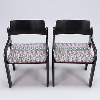EERO AARNIO, A dinner table and four chairs "Flamingo" for Asko.