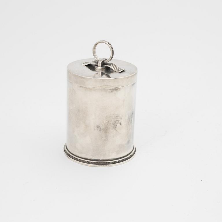 Atelier Borgila, tobaksburk, sterlingsilver, Stockholm 1937.