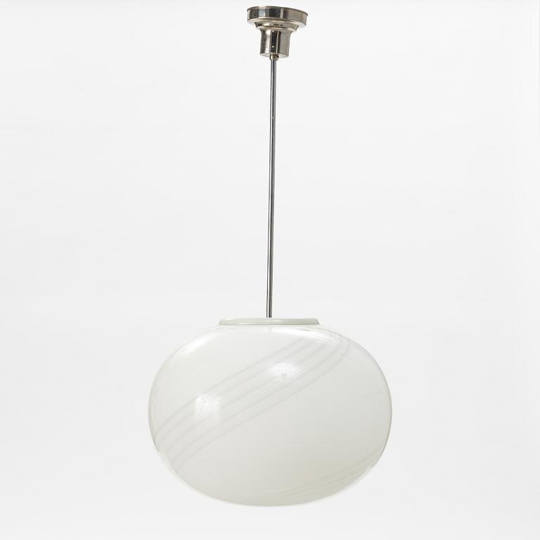 A glass ceiling light, Murano, Italy, second half of the 20th Century.