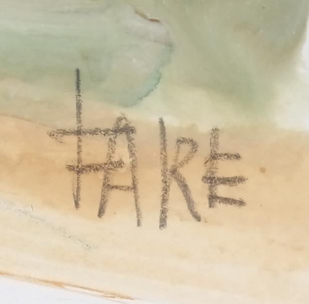 FARE, LEOPOLD. Gouache. Sign.