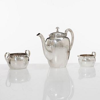 A 3-piece Swedish silver coffee service, marks of K. Anderson, Stockholm 1923-24.