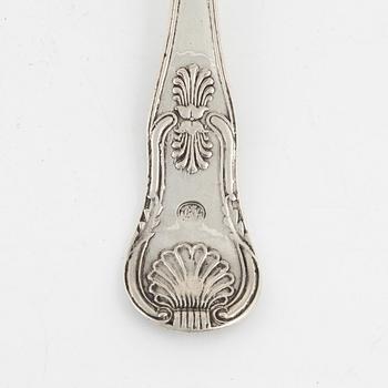 A Swedish Silver Ladle, mark of Gustaf Folcker, Stockholm 1851.