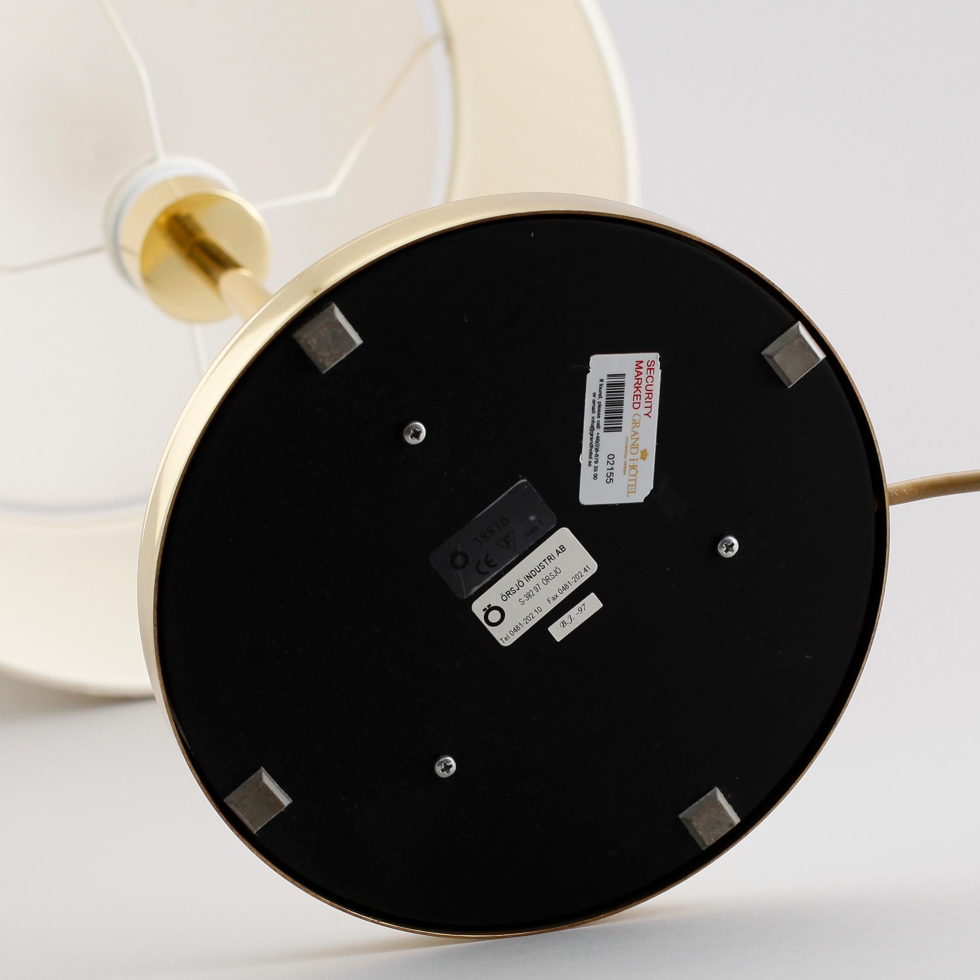 BORDSLAMPA, 1900-talets andra hälft.