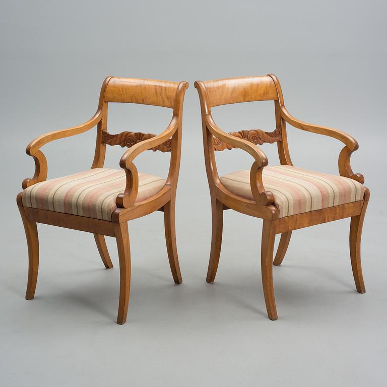 A SUITE, Biedermeier/Karl Johan, first half of the 19th century.