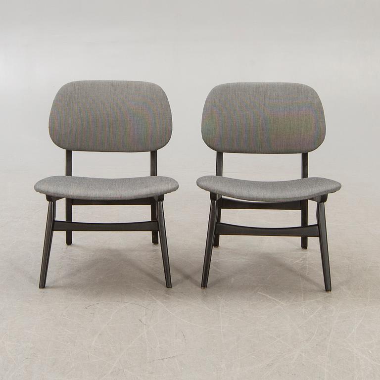 Chairs, a pair, 1950s-60s.