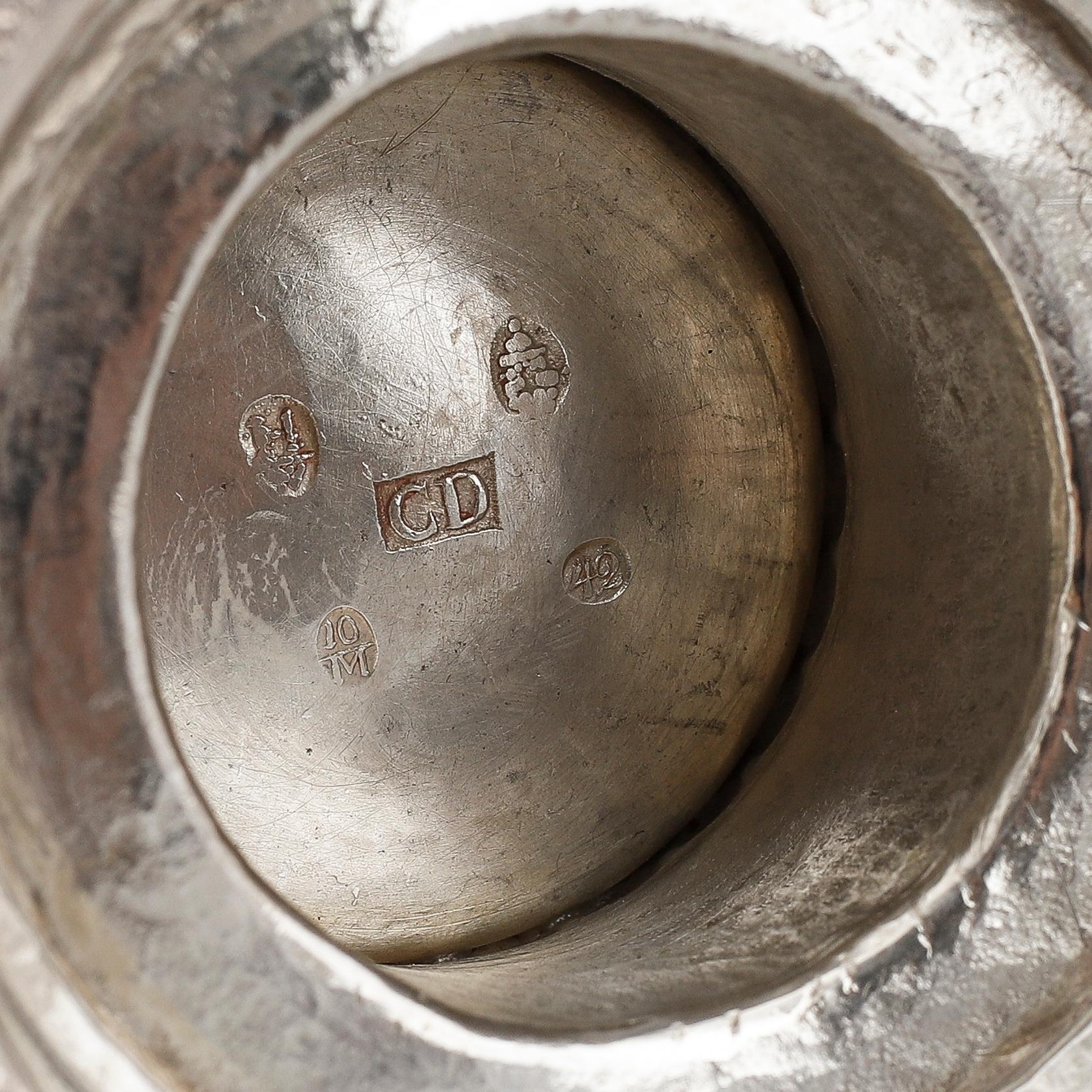 A Norwegian 19th century silver beaker, mark possibly of Christopher Desingthun, Bergen 1842.