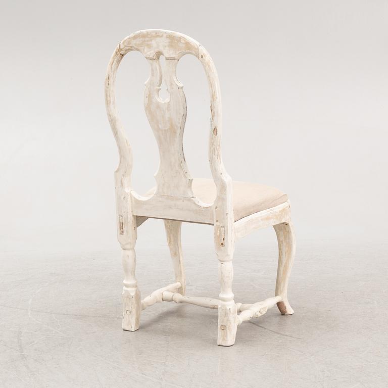 A Rococo chair, second half of the 18th Century.