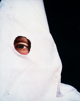 296. Andres Serrano, "Klanswoman (Grand Klaliff II)", 1990.