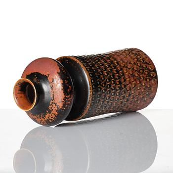 Stig Lindberg, a stoneware vase, Gustavsberg studio, Sweden 1966.