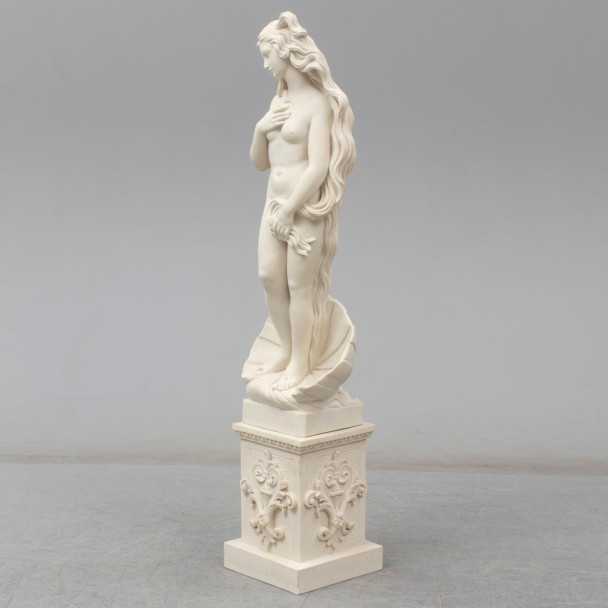 SANDRO BOTTICELLI, efter. Trädgårdsskulptur, gjutmassa, Kosmolux, Italien.