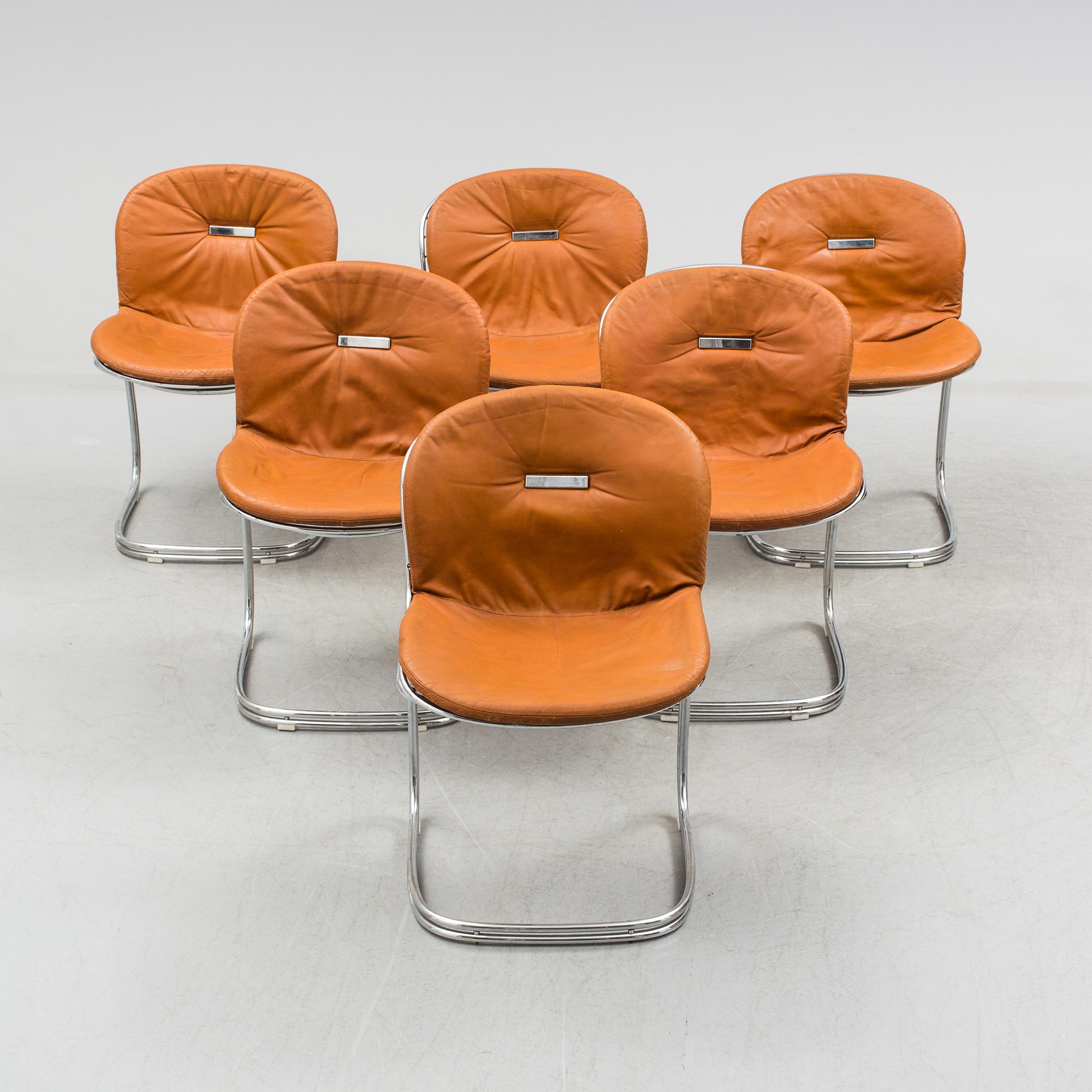 A 7 piece dining set "Sabrina" by Gastone Rinaldi, Italy.