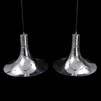 A pair of ceiling lamps design Franca Helg & Franco Albini for Sirrah, Italy, 1960s.