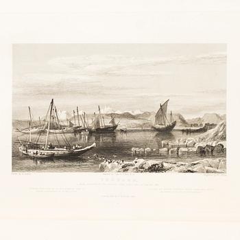 BOOK, 2+1 volumes, about India, among others, Mac Farlane "Indian Empire" part 1+2, 1844.