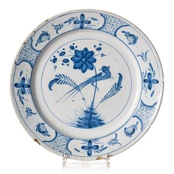 319. A Swedish faience dish, Rörstrand, 18th Century.