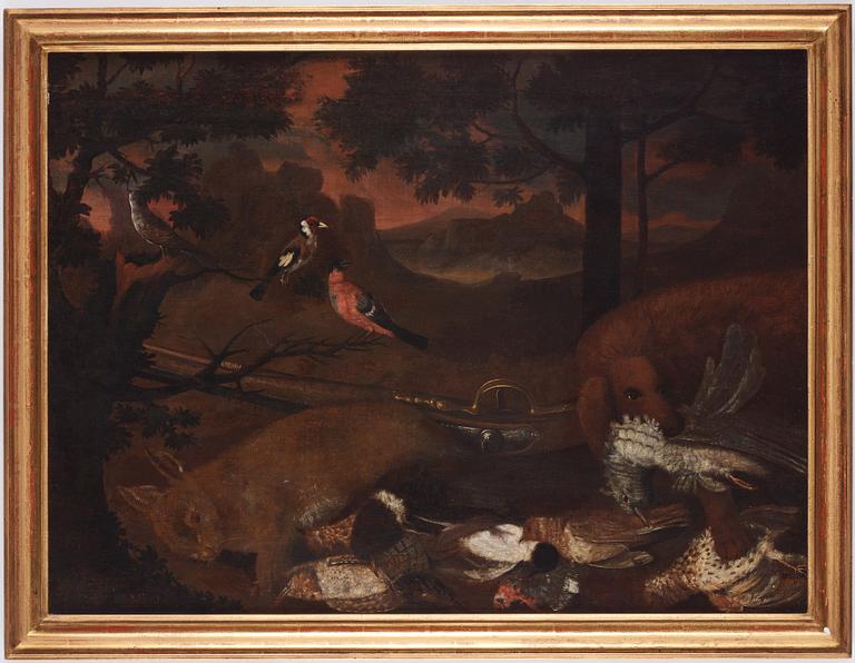 Dutch Shoool, 17/18Th Century, Hunting still life.