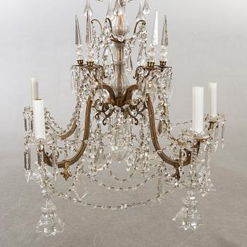 A chandelier around 1900.
