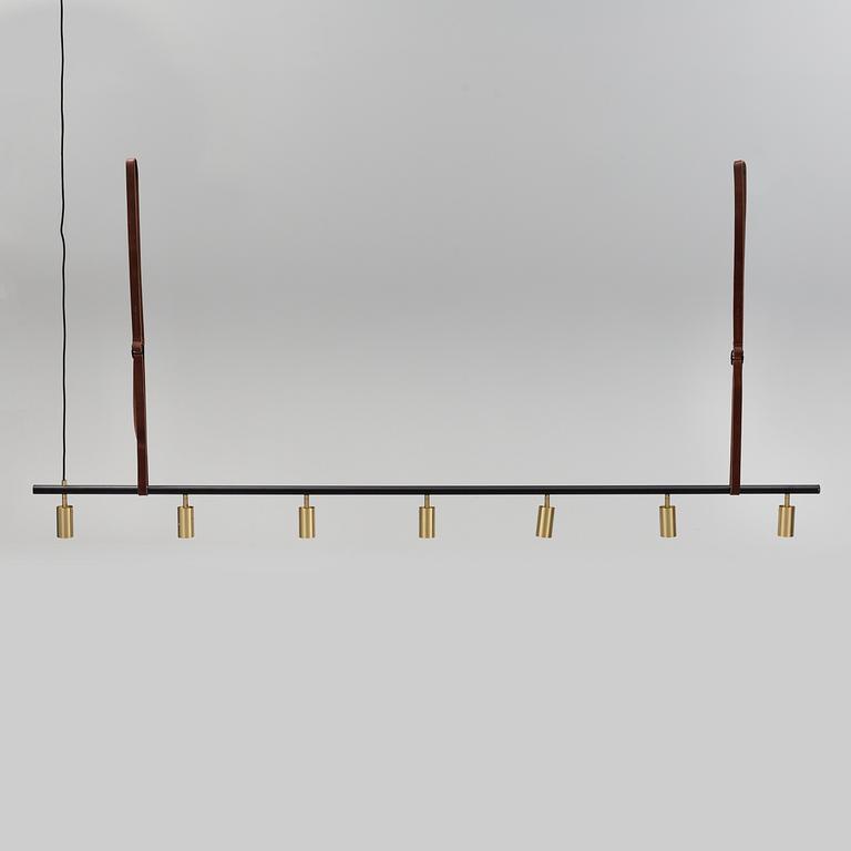 A CEILING LAMP, design by Niclas Hoflin, for RUBN, "Long John 7", with original packaging.