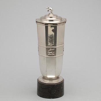 POKAL MED LOCK, sterling silver, Borgila, Stockholm 1934.