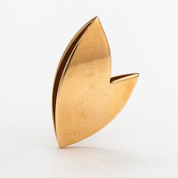 Pia Westerberg, An 18K gold and enamel pendant "Swan". Union Design, Helsinki 2005.
