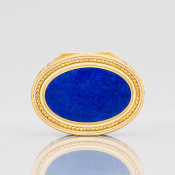 Charles Le Bastier, dosa, guld en deux colour och emalj, med miniatyr, Paris 1776-1777, Louis XVI.