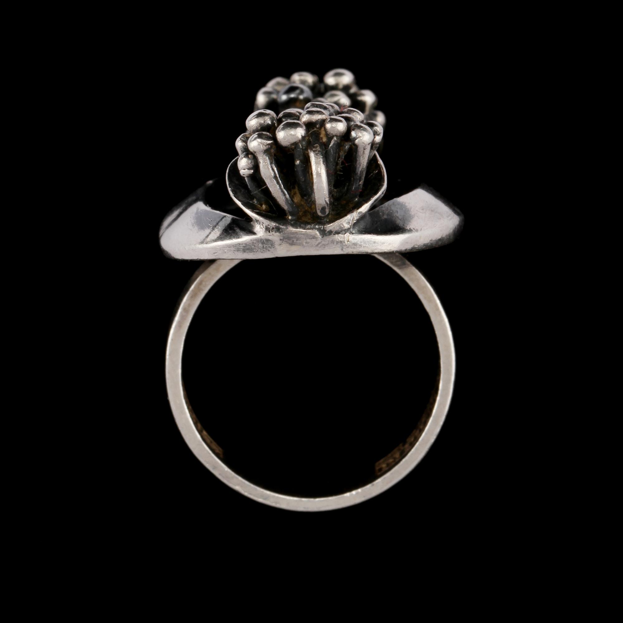 RING, sterlingsilver, E. Granit & Co, Helsingfors, Finland. Vikt 8 g.