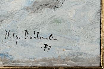 HELGE DAHLMAN, olja på skiva, signerad och daterad -77.