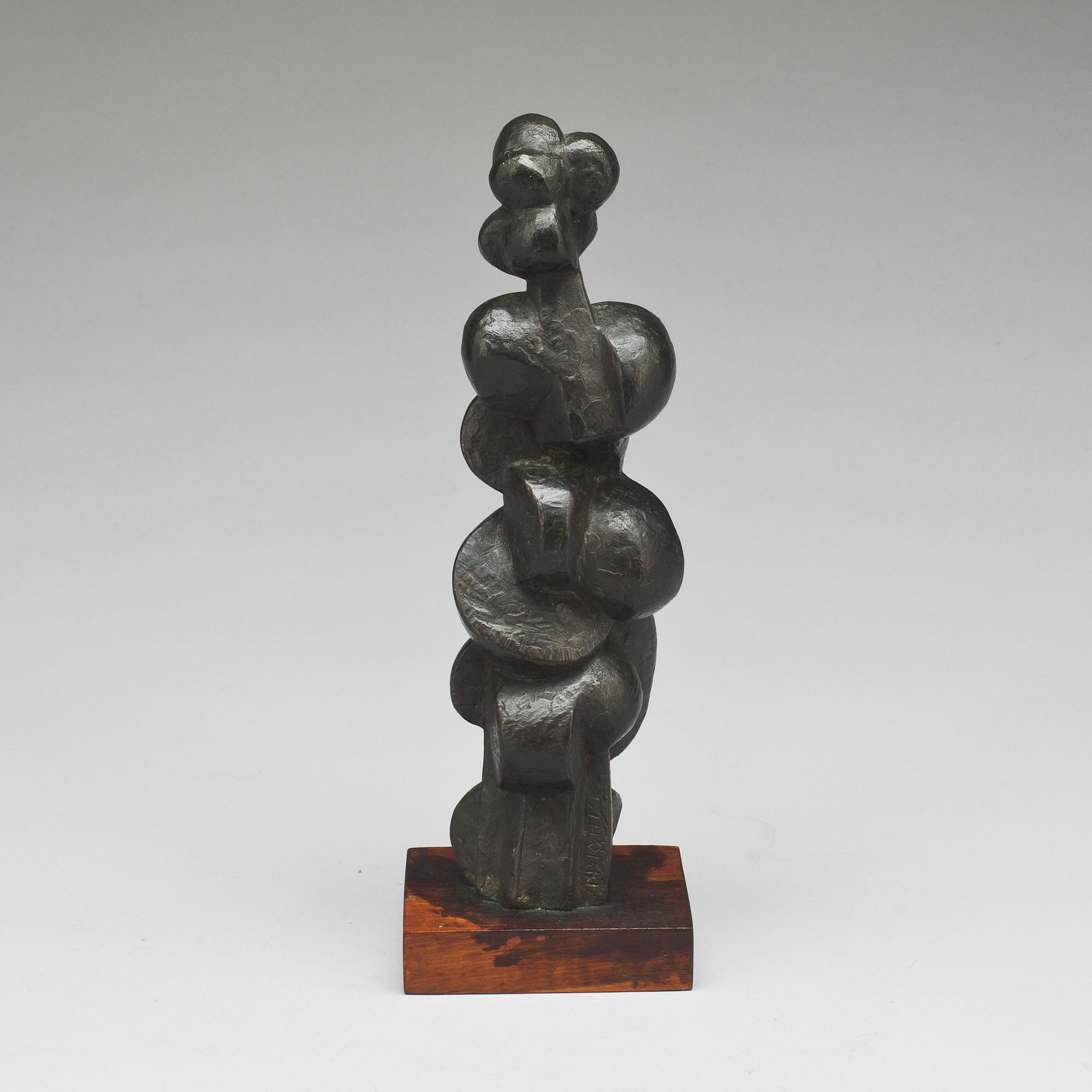 THURE THÖRN, skulptur, brons. Signerad.