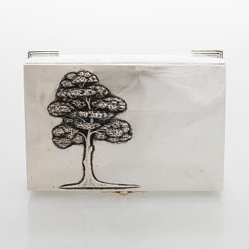 Kustaa Severin Sahlstedt, a 1920s silver cigar box, Turku 1929.