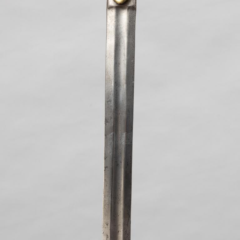 Sabel, svensk, m/1889 för artilleriet, med balja.