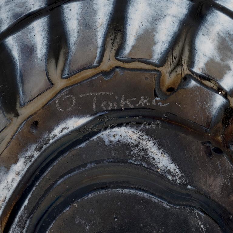 Oiva Toikka, lasilintu, "Pikku kuikka", signeerattu O. Toikka, Nuutajärvi.