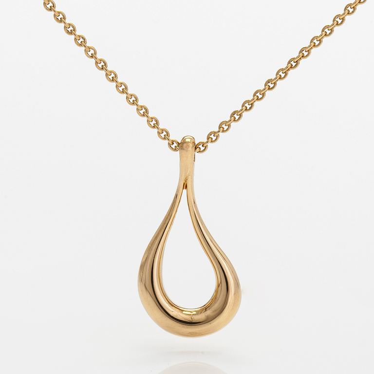 Tiffany & Co, Elsa Peretti, kaulakoru, "Open Teardrop", 18K kultaa.