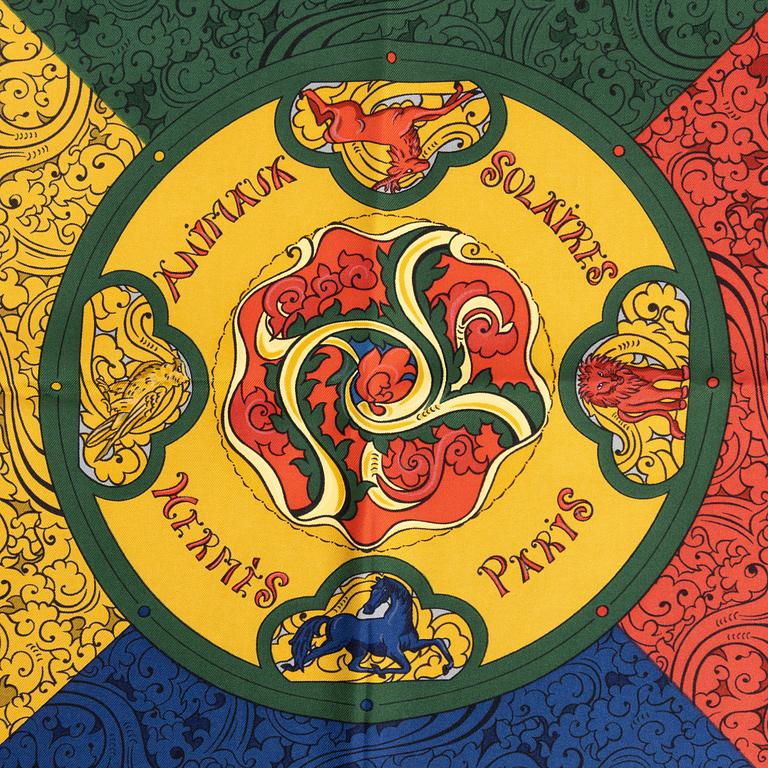Hermès, scarf, "Animaux Solaires".
