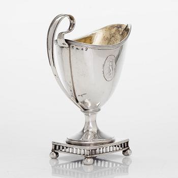 Joachim Silfverkloth, a silver cream jug, Pietarsaari, around year 1800 (master active 1797-1810).