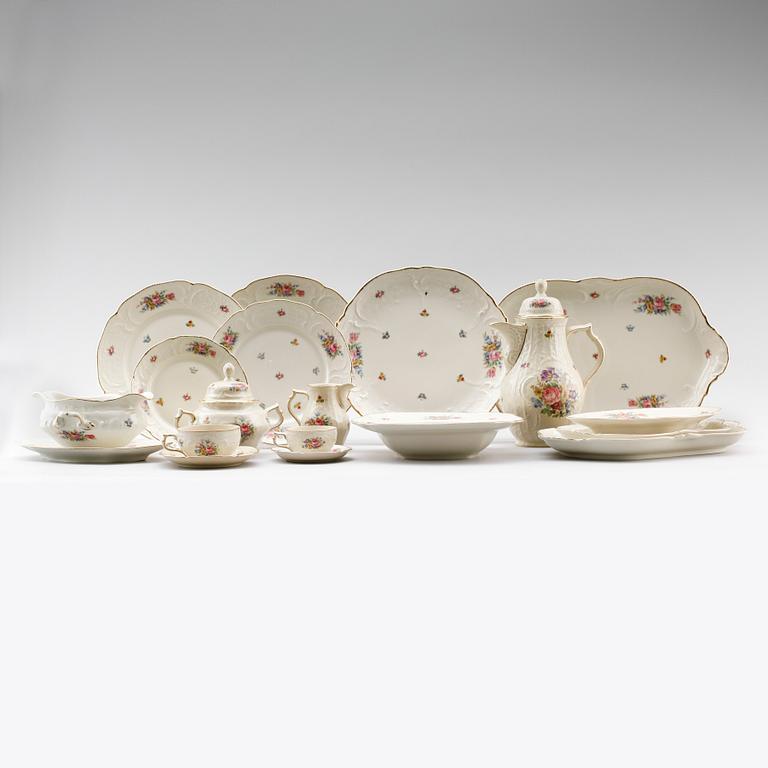 MATSERVIS, 83 delar, porslin, Sanssouci, Rosenthal.