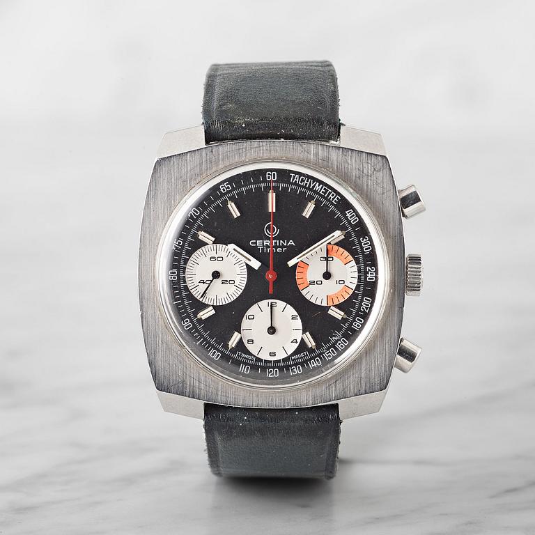 CERTINA, Timer, "Tachymetre", chronograph, wristwatch, 38 mm,