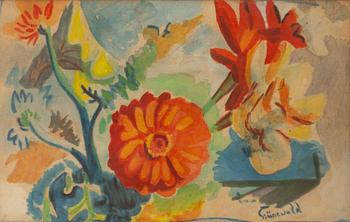 Isaac Grünewald, Flower still life.
