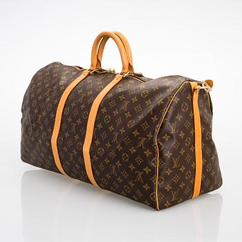 Louis Vuitton, A Monogram canvas 'Keepall 55 bandoulière' Bag.