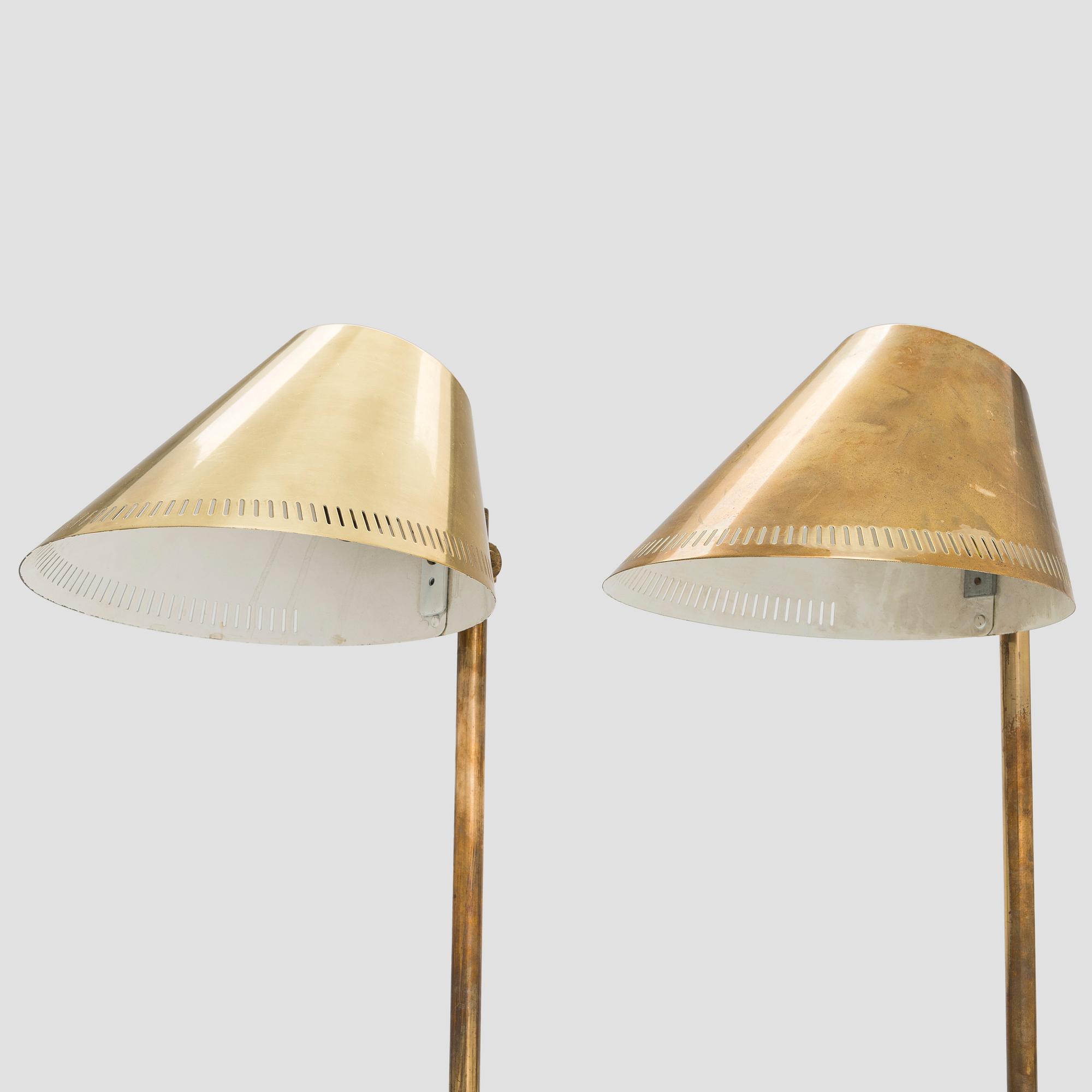 Paavo Tynell, two mid-20th century '9227' table lamps for Taito and Idman.