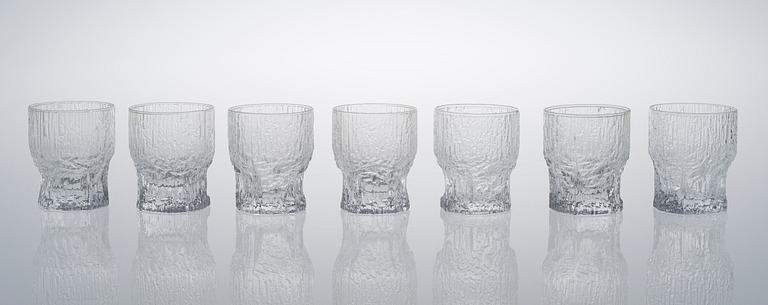 TAPIO WIRKKALA, lasisto, 18 kpl., "Aslak", Iittala, 1900-luvun loppupuoli.