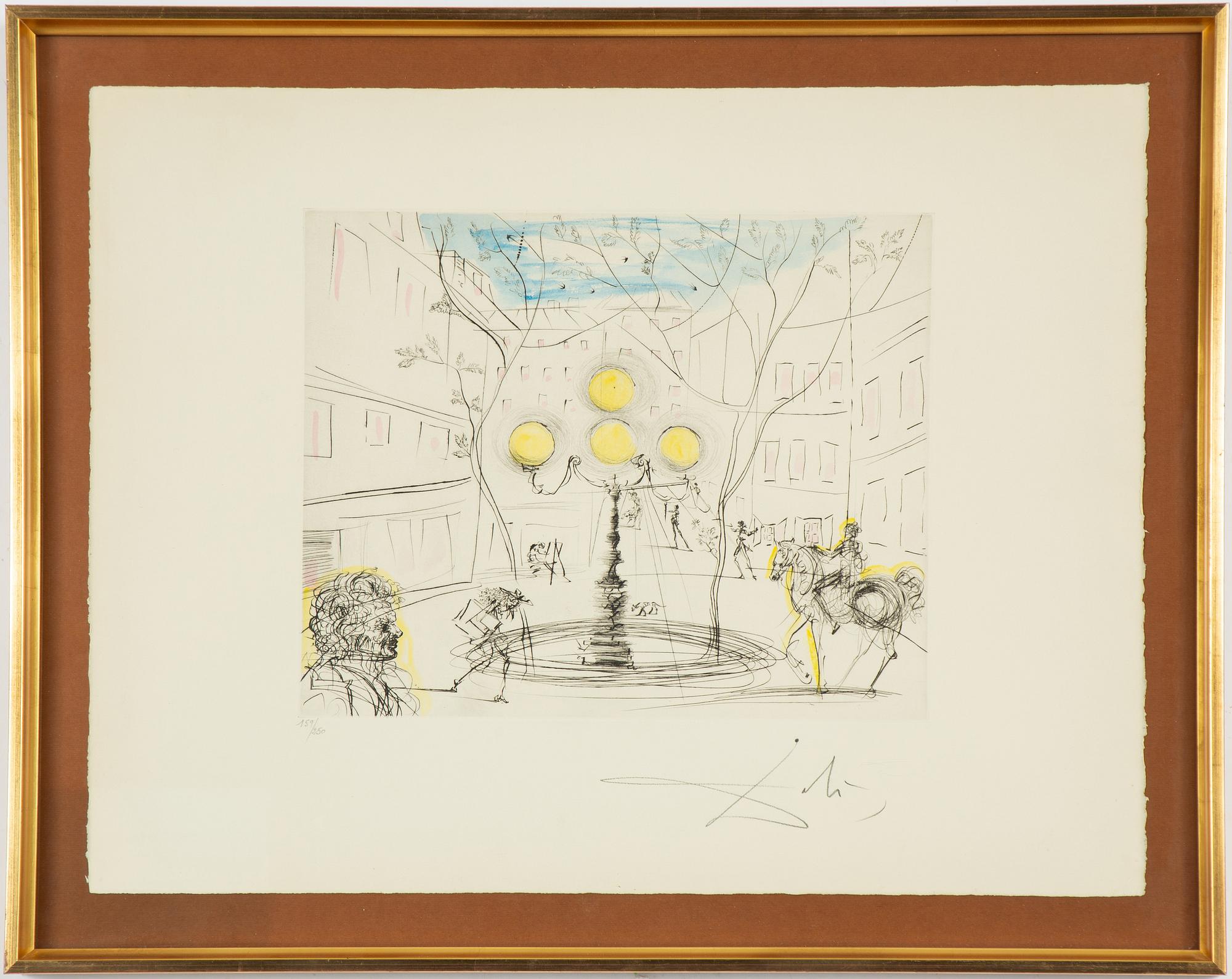 Salvador Dalí, "Place Furstenberg".