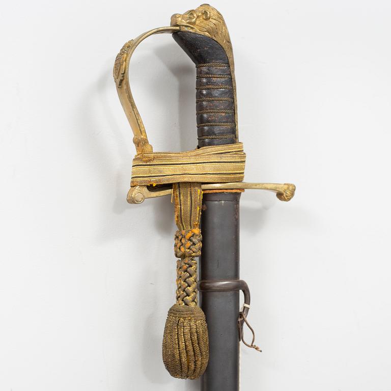 A sword for the swedish army, m/1899.