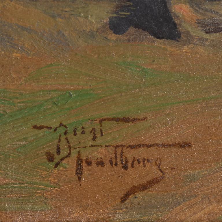 BENGT TANDBERG, oil on paper-panel, signed Bengt Tandberg.